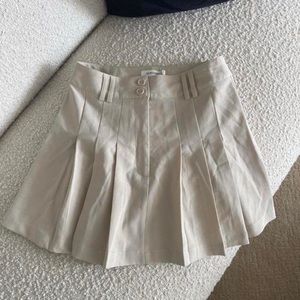 Pleated Mini Skirt
